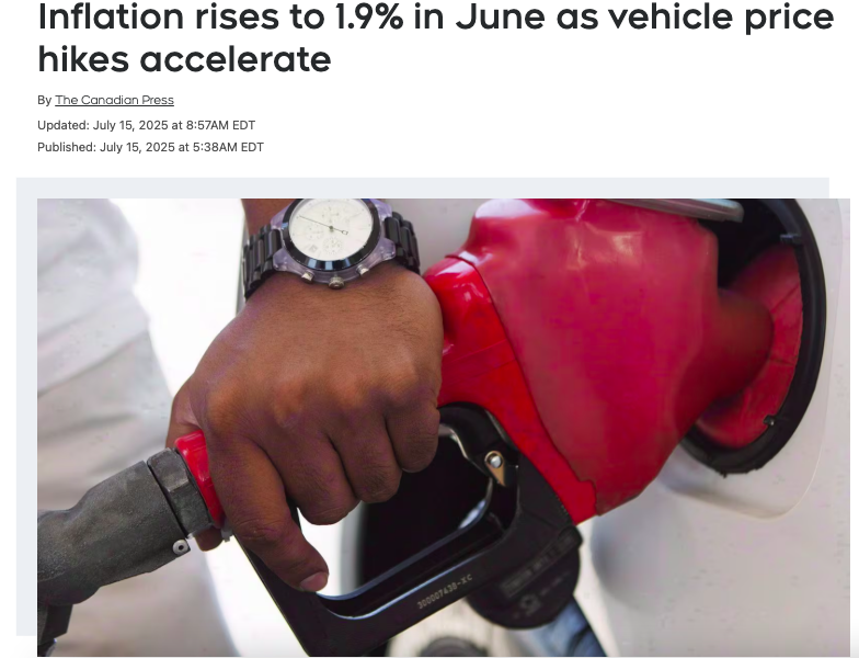 加拿大统计局最新：住房通胀持续放缓，食品通胀降温，二手车价格首次上涨