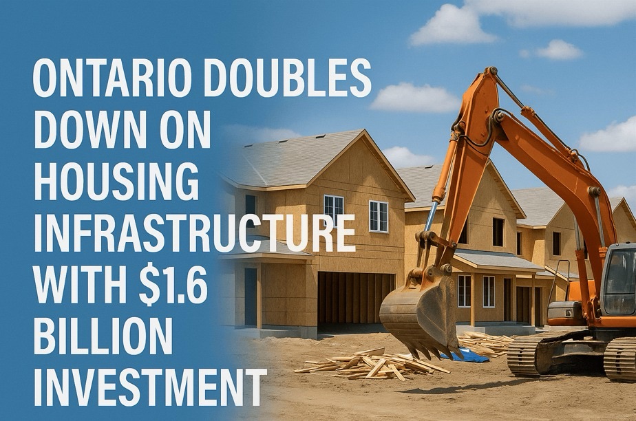安省承诺投入16亿加元支持市政住房基础设施建设