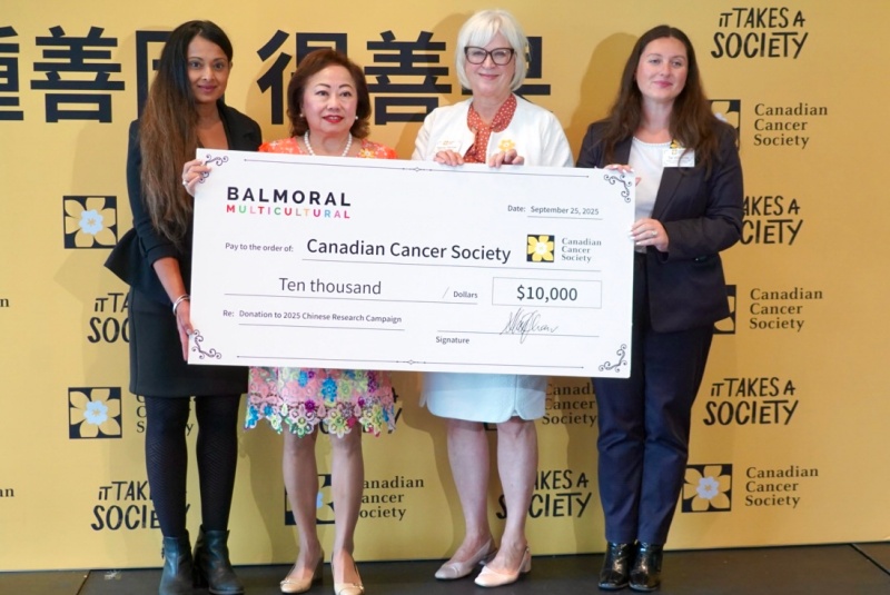 加拿大防癌協會攜手華人社群推動癌症研究並傳遞希望