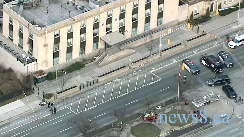 多伦多美国领事馆遭枪击